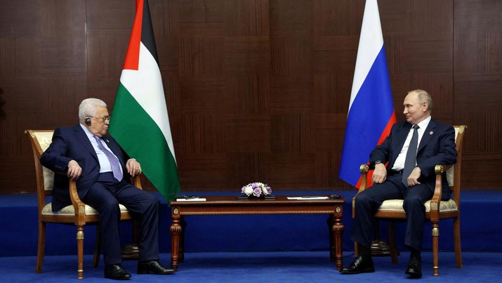 Tiba-Tiba Presiden Palestina Bertemu Putin, Ada Apa?